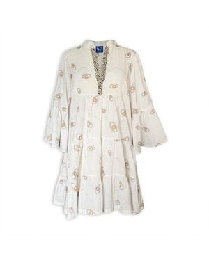 Pick Happy Babydoll Mini Dress - White