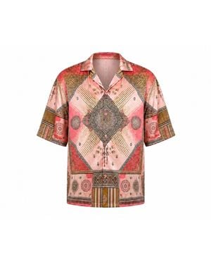 Hustle Scar City Satin-Shirt - Pink