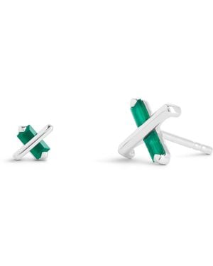 Kasun Butterfly Kiss Earrings - Green