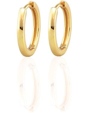 Kris Nations Sunny Side Hoop Earrings Vermeil - Metallic