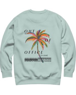 Anchor and Crew Ice Out Of Office Passenger Organic Cotton Sweatshirt - Green