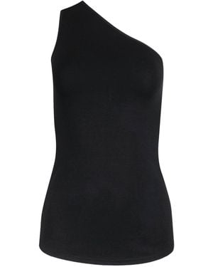 OFF GRID Bondi Bamboo One Shoulder Top - Black