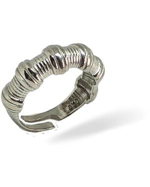 LINYA JEWELLERY Bomy Wire Ring - Metallic