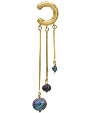 Sophie Simone Designs Earcuff Three Pearls - Metallic