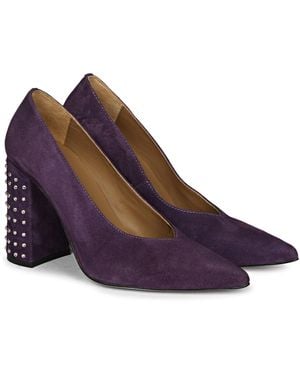 Saint G. Pamina Studded Court Shoes - Purple