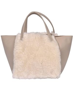 Owen Barry Neutrals Sheepskin Grab Bag Hawes Cream - Natural