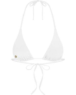 Marquise Swim Bikini Top Canvas String - White