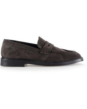 Notabene Siena Loafers, Dark Suede - Black