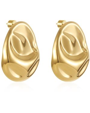 The Perfect Hoop The Portofino Earring - Metallic