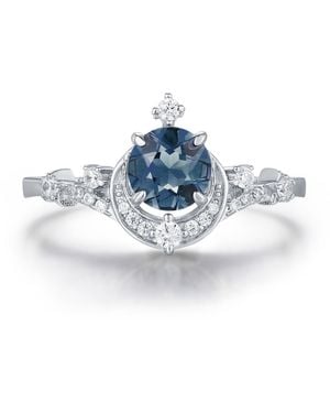 Azura Jewelry New York Luna Twilight London Topaz Ring Vermeil - Blue