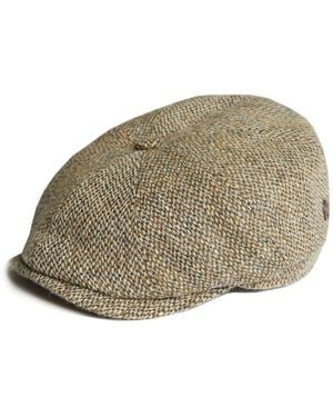 Dasmarca Hats Harrison Grove Light Harris Tweed Newsboy Cap - Natural