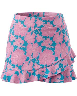 Lime Ricki Swimwear Dahlia Ruffle Skirt - Blue