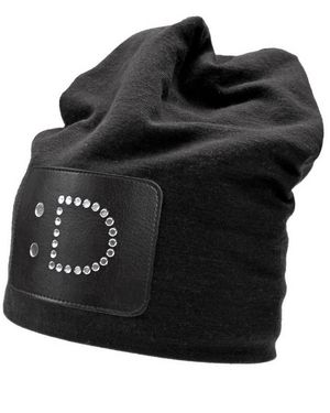 Laura Daili D Wool Blend Beanie - Black