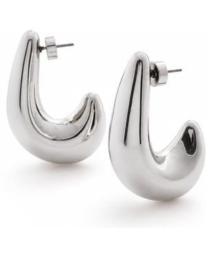 Hye Jane Jewelry Faris Statement Hoop - Metallic