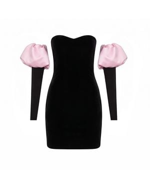 Nur Karaata Isadora Mini Dress - Black