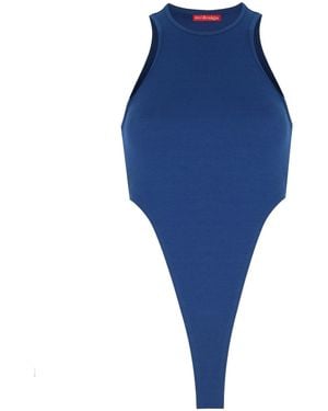 No'design Halter Neck Bodysuit - Blue