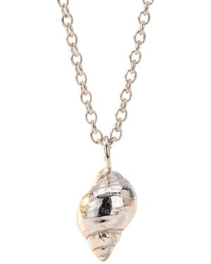 Dainty London Large Periwinkle Seashell Necklace - Metallic