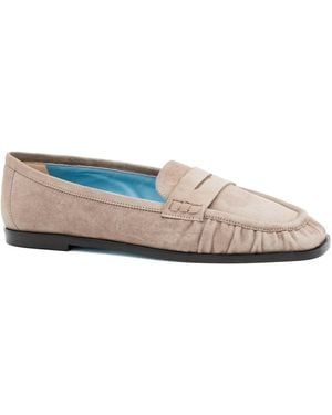 Valentina Rangoni Neutrals Bubble Penney Loafer - Blue