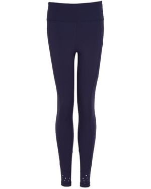 Perky Peach High Rise Laser Full Length Leggings - Blue