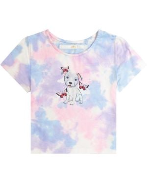 Cloud Haven Pittie Tie Dye Tee - Blue