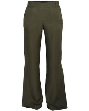 blonde gone rogue Flared Cupro Pants, Cupro - Green