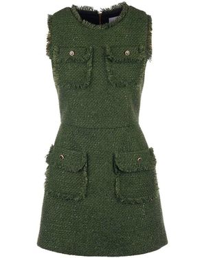 Mammu Couture Tweed Dress Margaux - Green