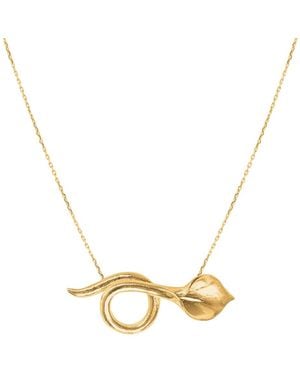 Agora Jewellery Calla Necklace - Metallic