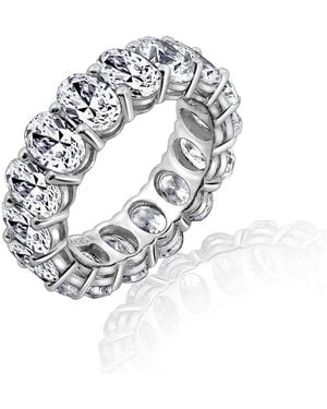 Diamonbliss Oval Cut Eternity Ring - Metallic