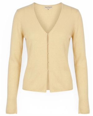 Anse Victorin Letizia Cashmere Cardigan Bone - Natural