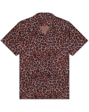 Playaluxe Saint Tropez Cabana Shirt Leopard - Purple
