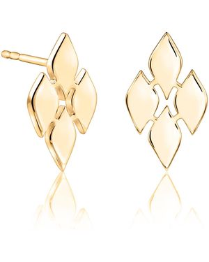 Lustre & Love Thalia Stud Earrings - Metallic