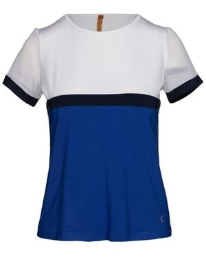Conquista Contrast Colour Short Sleeve Tee - Blue