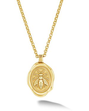 Dower & Hall Achievement Wasp Talisman Necklace - Metallic