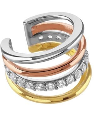 Lucy Quartermaine Waterfall Multitone Ear Cuff With Topaz - Metallic