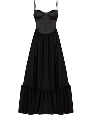 Pcfg Your Itch Swan Dress - Black