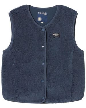 Thinking Mu Fleece Jay Vest - Blue