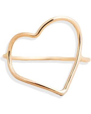 Kate Koel Heart Ring - Metallic