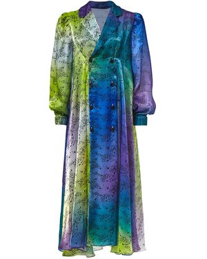 By Moumi Atlantean Coat Pizzazz Swirl - Blue