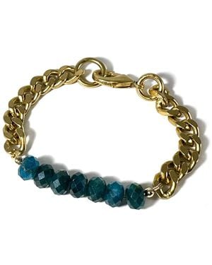 Rachel Nathan Remix: Faceted Apatite Bracelet - Blue