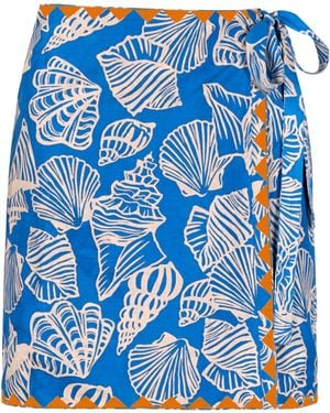 SUNSHINE TIENDA Mermaid Marina Sarong - Blue
