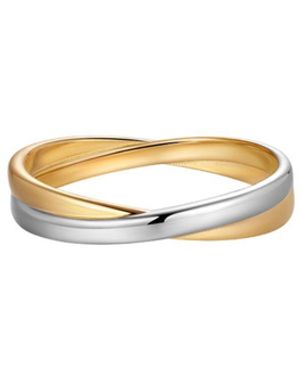 Vanhi Yvette Two-Tone Ring - Metallic