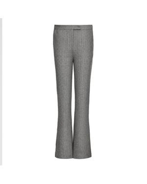 Smart and Joy Marled Straight-Leg Trousers - Grey