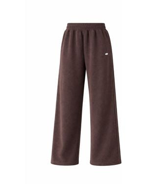 Loom Archives Loom Waffle Wide Leg Pants - Brown