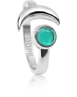 The Jewellery Store London Adjustable May Hope Birthstone Ring - Green