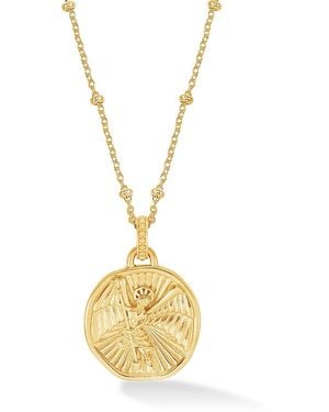 Dower & Hall St. Michael Talisman Necklace - Metallic