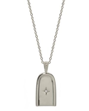 Janus Edinburgh Arch Door Gateway Of New Beginnings Sterling Necklace - Metallic