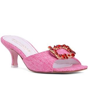Beautiisoles by Robyn Shreiber Made in Italy Eden Comfortable Slide Sandal - Pink