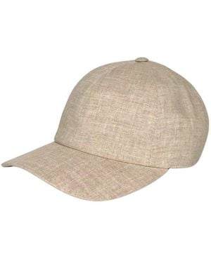 Cachemio Neutrals Natural Linen Baseball Cap
