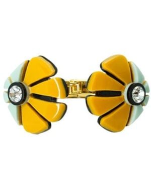 Gissa Bicalho Handmade Acrylic Bangle Alecrim Mustard - Yellow