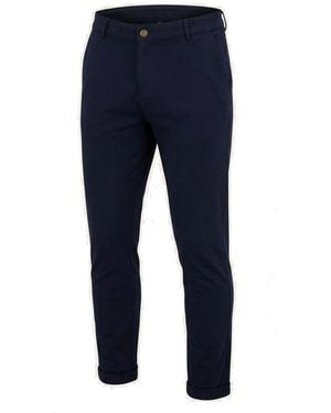 Ron Tomson Tapered Casual Wear Trousers - Blue